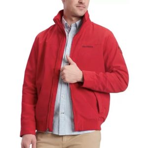 JAQUETA TOMMY HILFIGER SUSTAINABLE REGATTA JACKET - Vermelho
